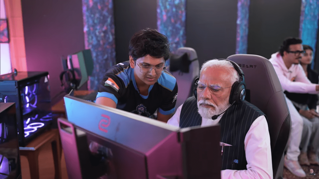 Narendra Modi Playing PC games